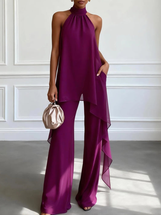 Conjunto Viola | Elegante y Cómodo con Pantalón y Espalda Descubierta