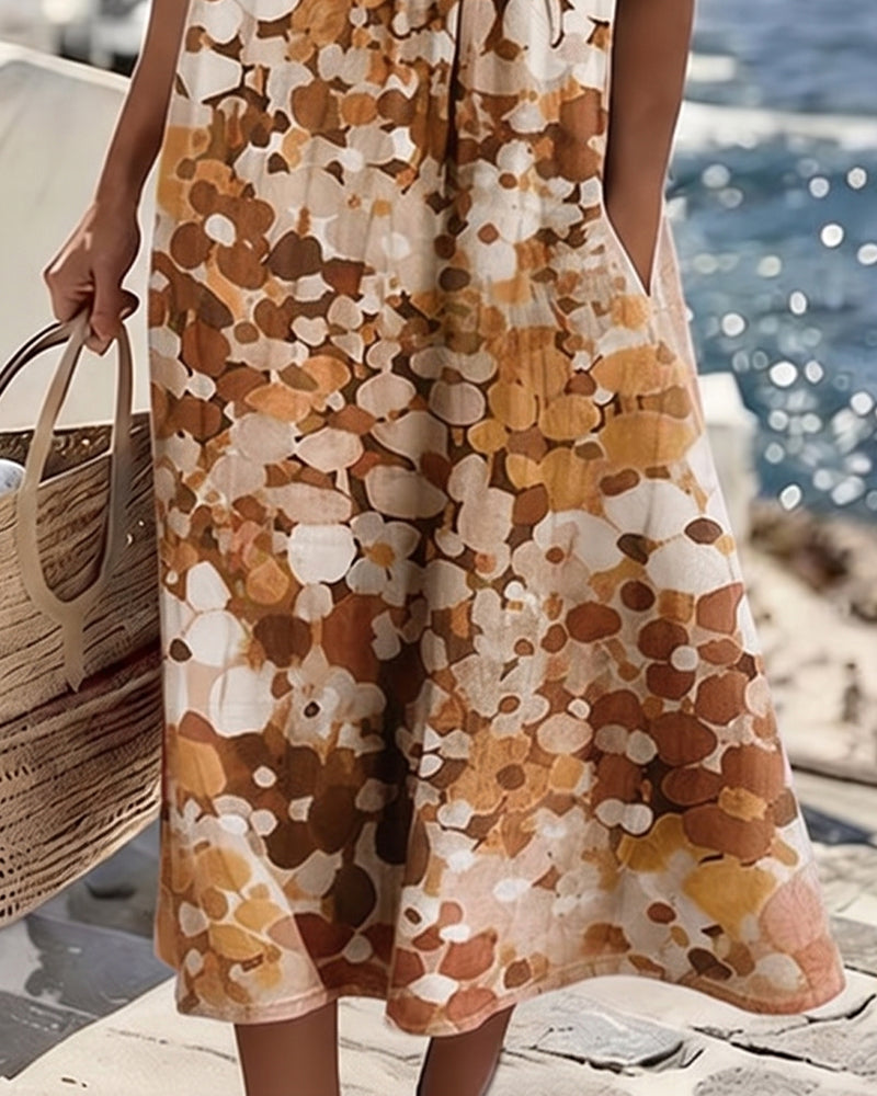 Alma | Vestido Fluido con Estampado