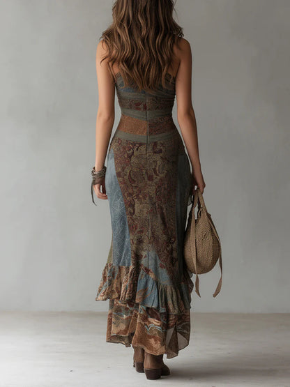 Amara | Vestido largo asimétrico