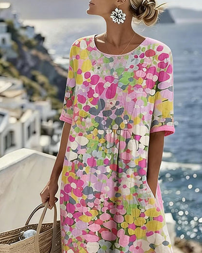 Alma | Vestido Fluido con Estampado