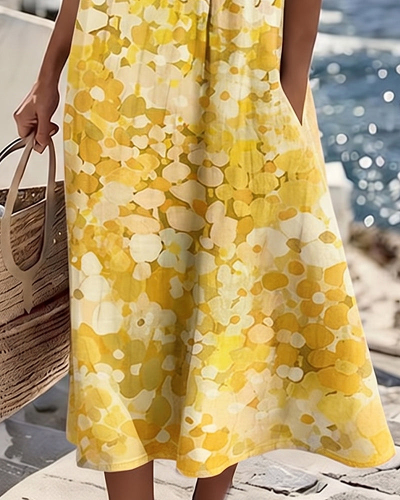 Alma | Vestido Fluido con Estampado