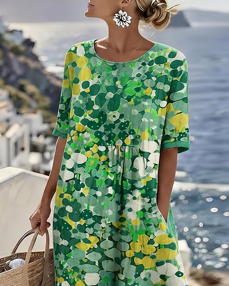 Alma | Vestido Fluido con Estampado