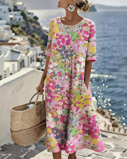 Alma | Vestido Fluido con Estampado