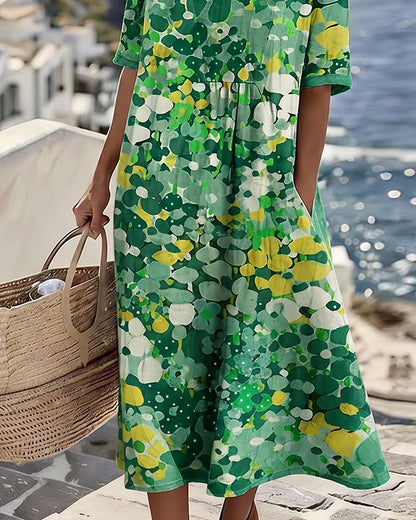 Alma | Vestido Fluido con Estampado