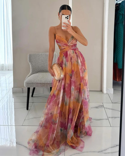 Vestido Giselle | Maxi Floral Elegante y Ultrafluido