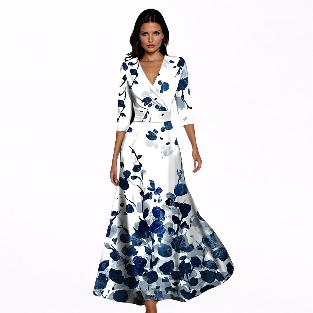 Vestido Emilia | Maxi Floral Elegante y Favorecedor