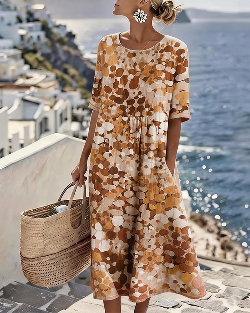 Alma | Vestido Fluido con Estampado