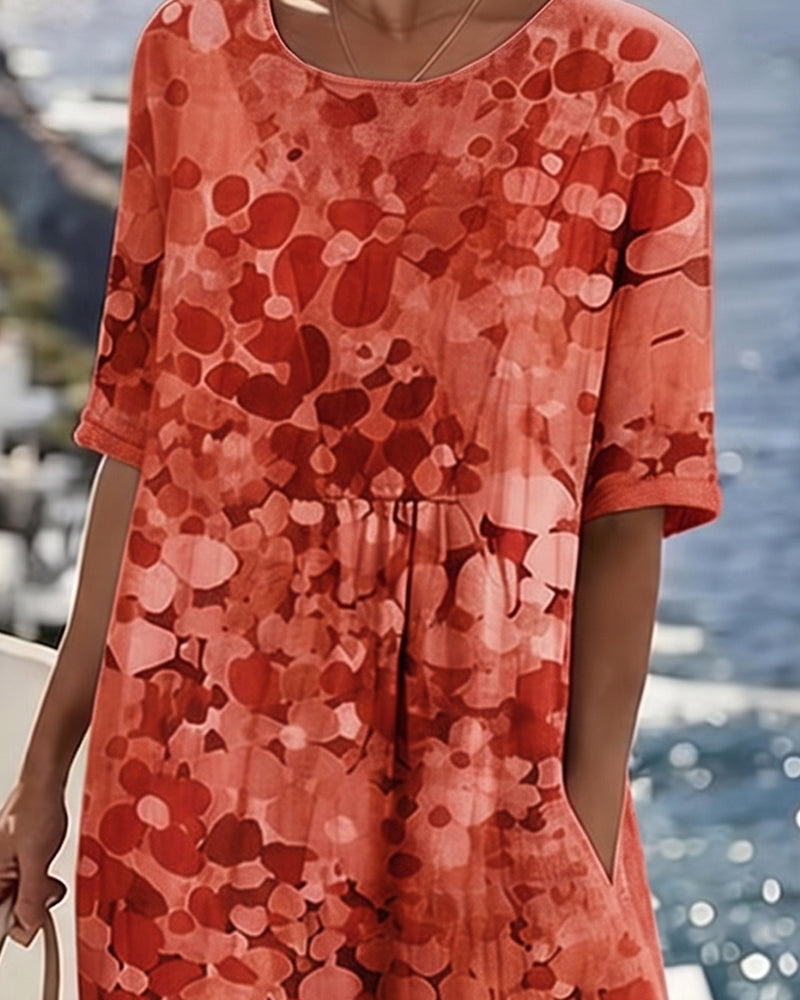 Alma | Vestido Fluido con Estampado