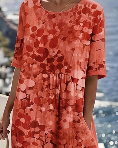 Alma | Vestido Fluido con Estampado