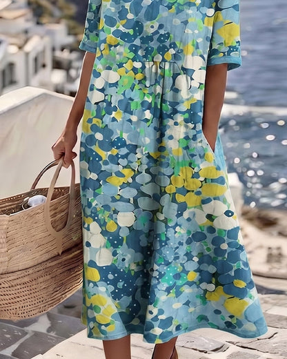 Alma | Vestido Fluido con Estampado
