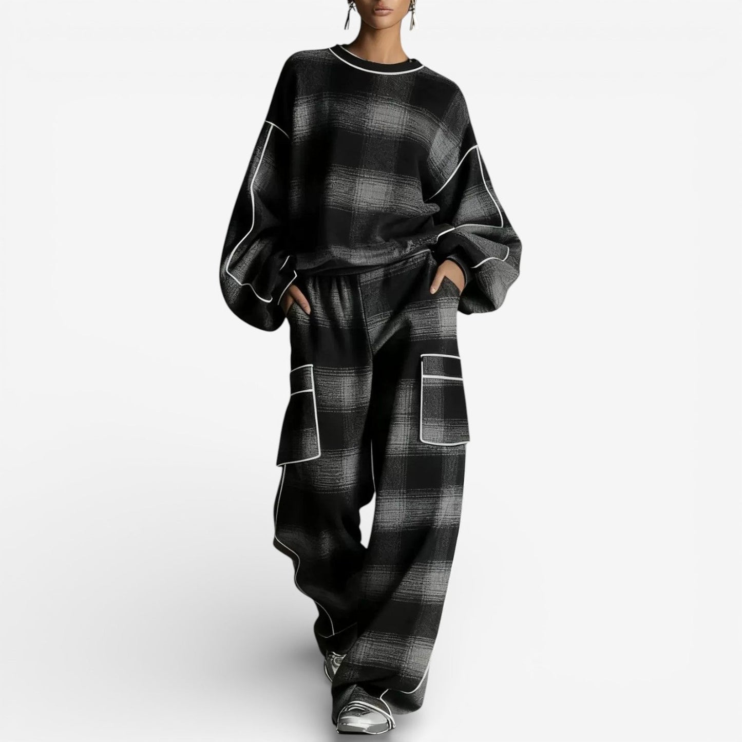 Conjunto Vera | Punto Oversize a Rayas