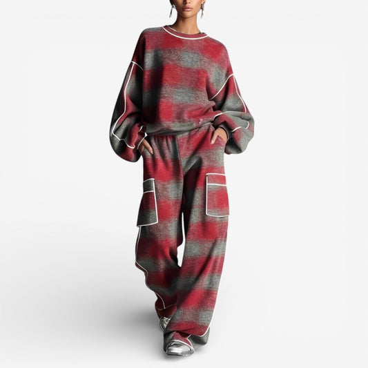 Conjunto Vera | Punto Oversize a Rayas
