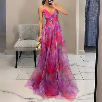 Vestido Giselle | Maxi Floral Elegante y Ultrafluido