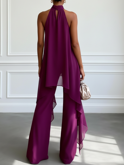 Conjunto Viola | Elegante y Cómodo con Pantalón y Espalda Descubierta