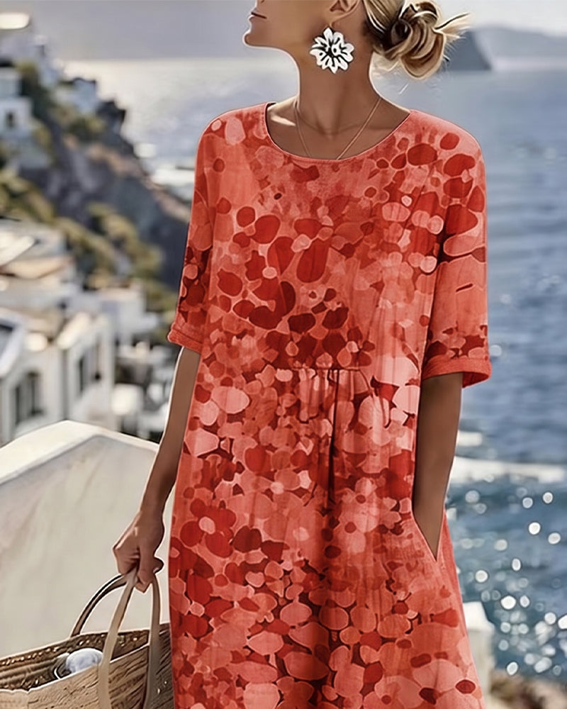 Alma | Vestido Fluido con Estampado