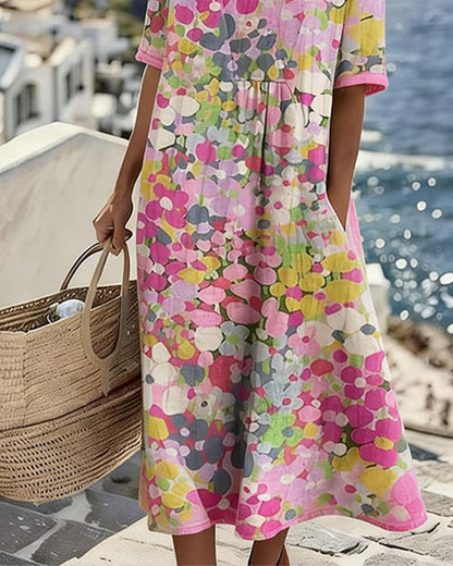 Alma | Vestido Fluido con Estampado
