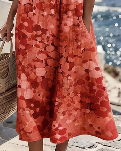 Alma | Vestido Fluido con Estampado