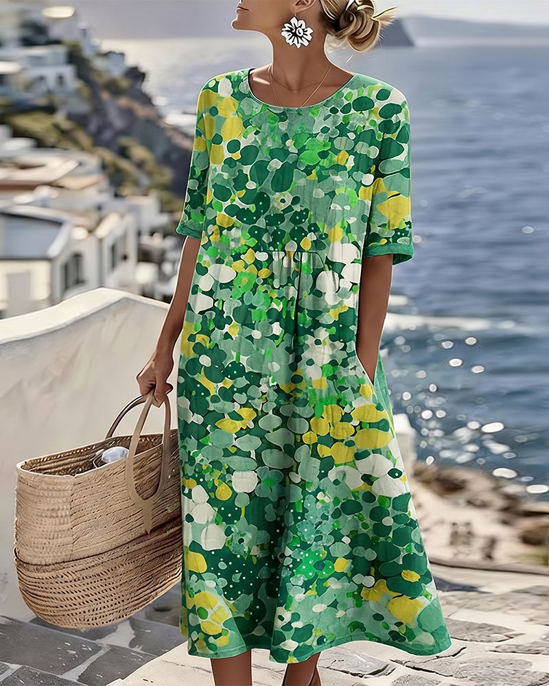 Alma | Vestido Fluido con Estampado
