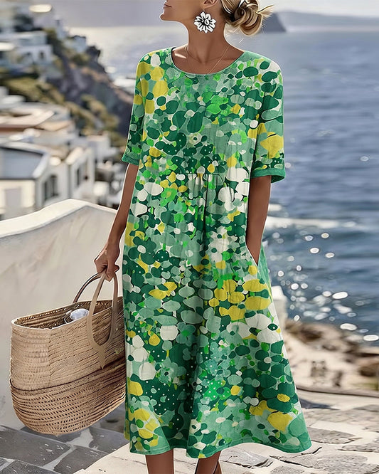 Alma | Vestido Fluido con Estampado