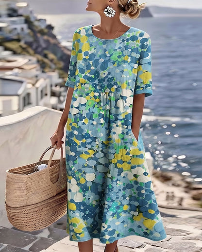 Alma | Vestido Fluido con Estampado