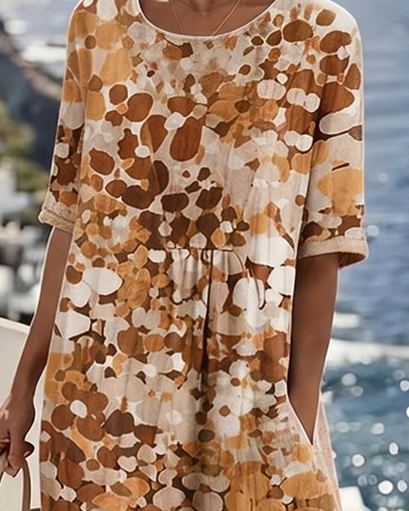 Alma | Vestido Fluido con Estampado